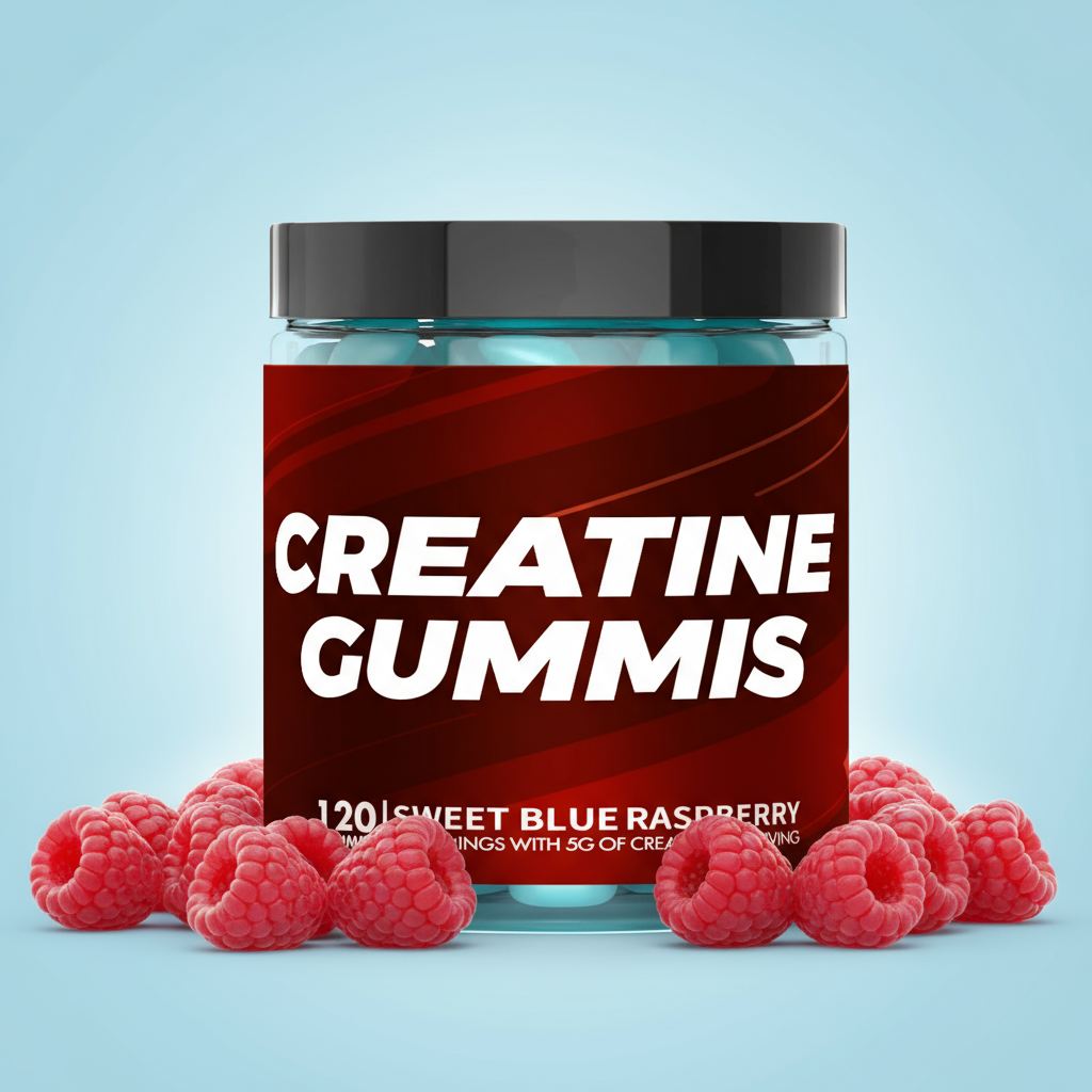 Kreatin Gummis 5000mg - Hallon